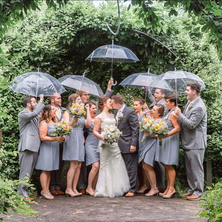 Yubo Transparent Wedding Umbrella Rainy Day Clear Umbrella For Event