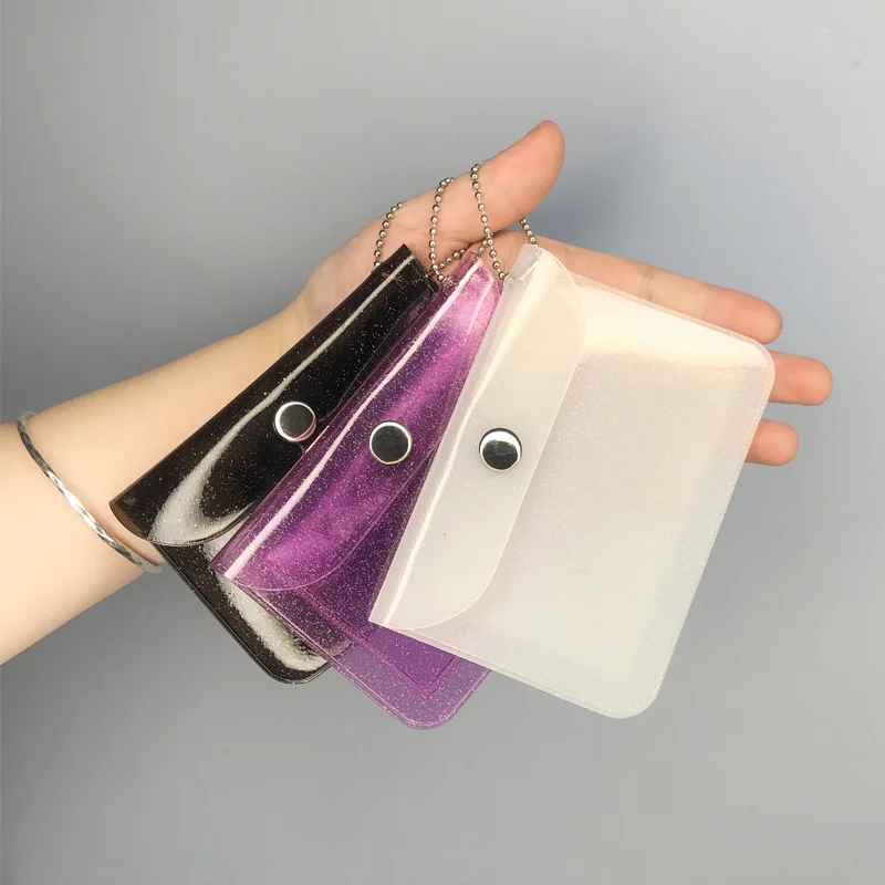 Hot Selling Mini unicorn Glitter Bling Fashion New Arrival Custom logo clear Pvc Bag Coin Purse Wallet for Girl