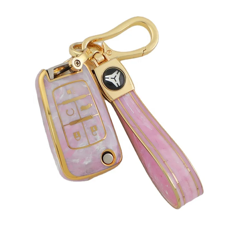 Premium TPU Full Protection Key Fob Case for Chevrolet Equinox Camaro Cruze Malibu,Smart Remote Key Holder