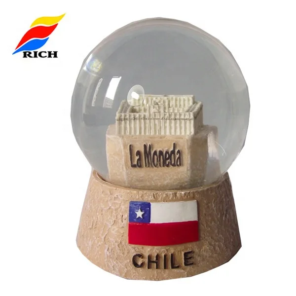 OEM Chile cheap souvenirs glass snow ball for sale