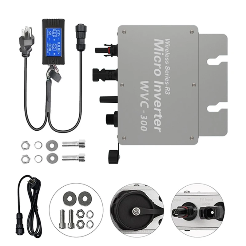 Waterproof Solar Grid Tie Microinverter WIFI Control micro inverter 300W 350W 400W solar power inverter grid tie micro inverter