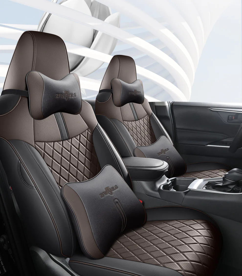 Sports Style  PU Leather Car Seat Covers Full Set Protector for Toyota Corolla 1994-2019