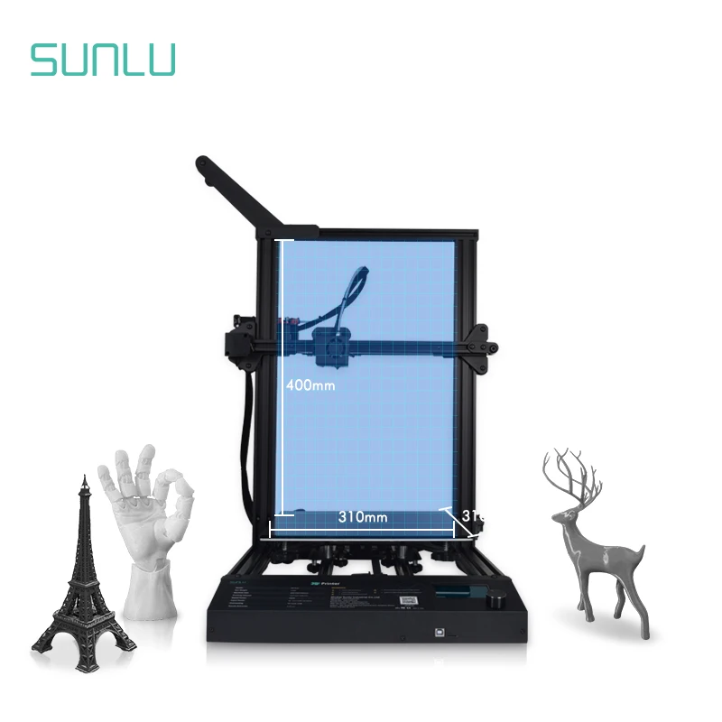 3D-принтер SUNLU, большой размер, 12,2x12,2x16,1 дюймов, промышленный 3D-принтер, металл