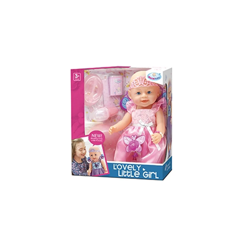 Лидер продаж милая мягкая кукла из ПВХ с игрушечными аксессуарами лучший подарок для детей