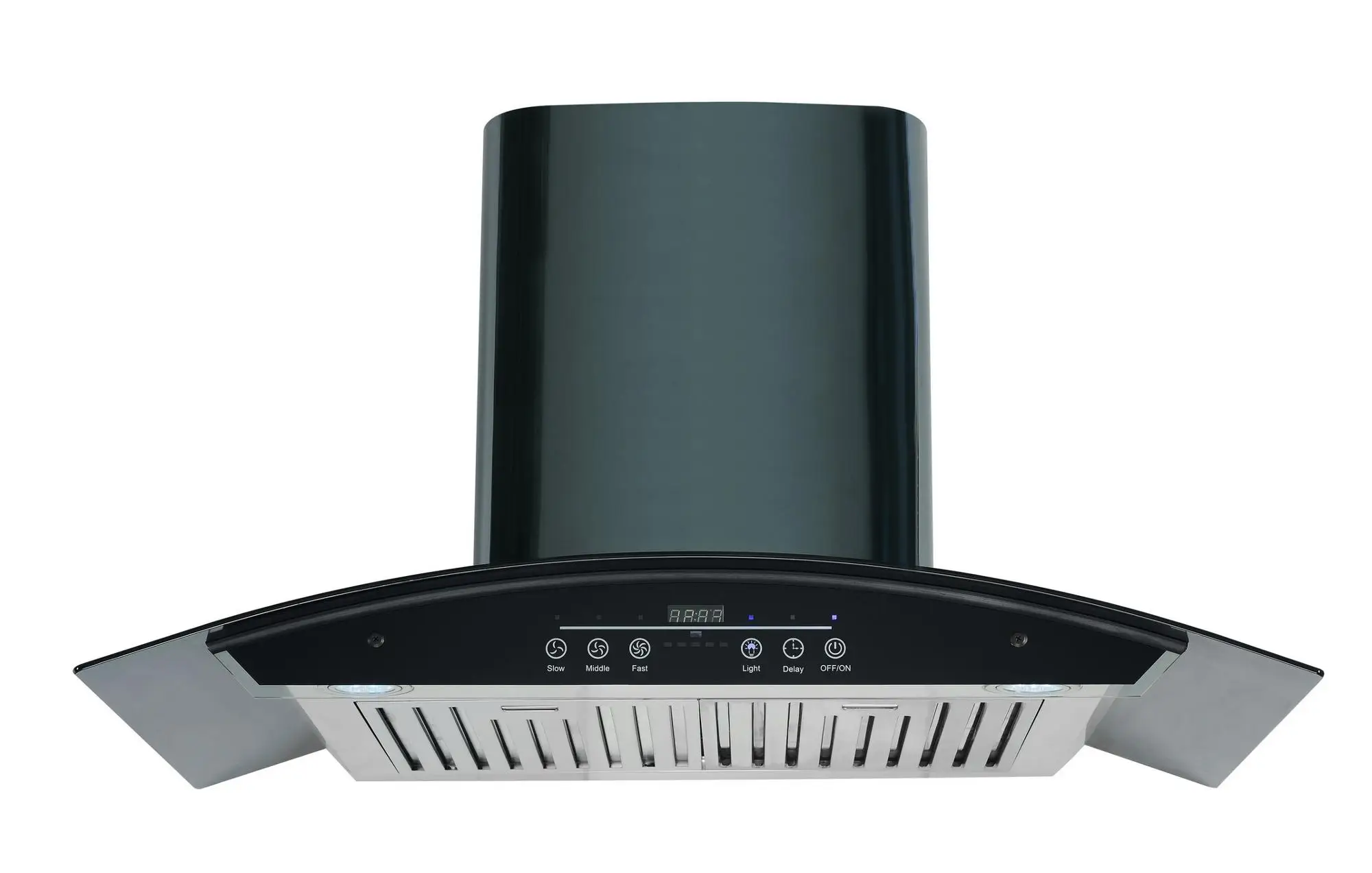 Economic option for butterfly range hood 90cm chimney hood with touch control and flat filter support OEM factory price