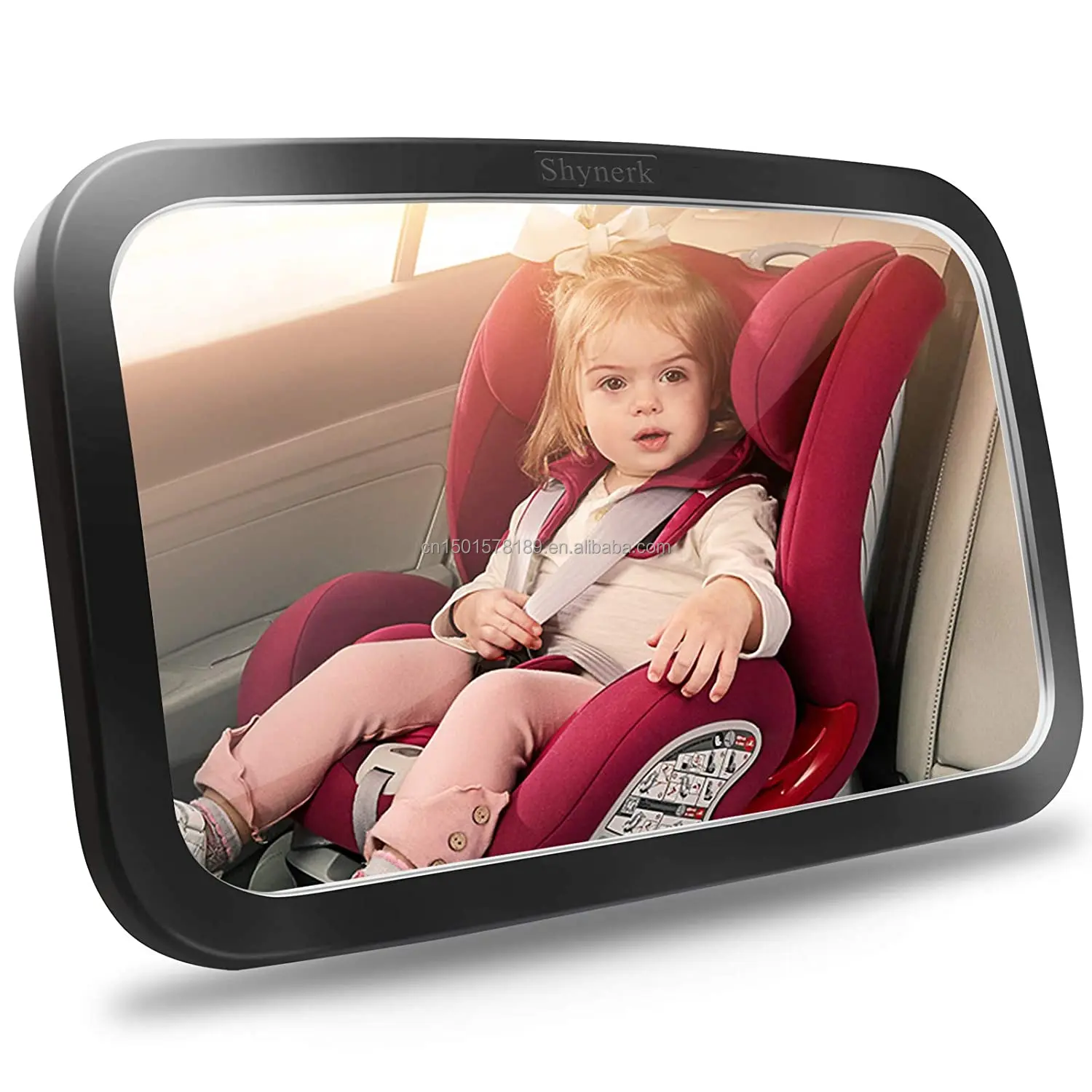 Shatterproof Fully Assembled Baby Safety Car Seat Mirror for Rear Facing Infant