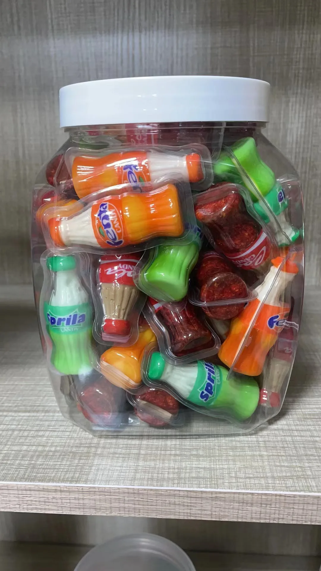 Customization Cola Sp-rite Fanta Taste Gummy Candy Sweets Candy Good Taste Manufacturer Wholesale Delicious Candy
