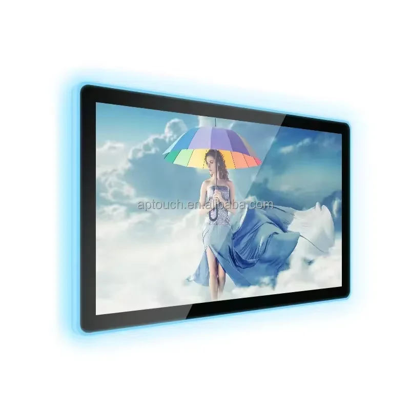 19inch 21.5inch 22inch ELO/3M driver capacitive touch monitor with LED lights wofk for R-oulette/POG/Texas Keno