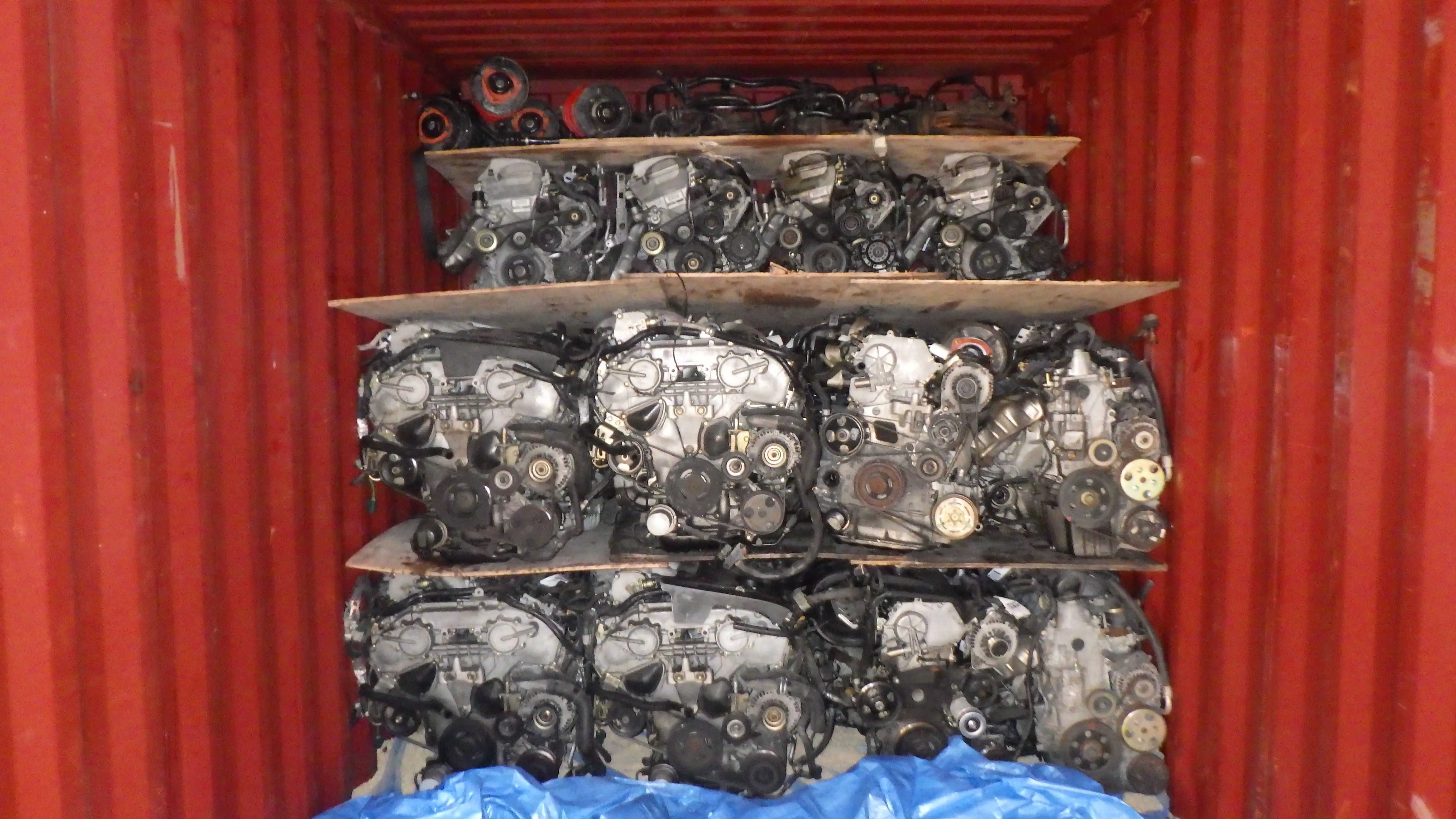 car spare parts engine for toyota container load