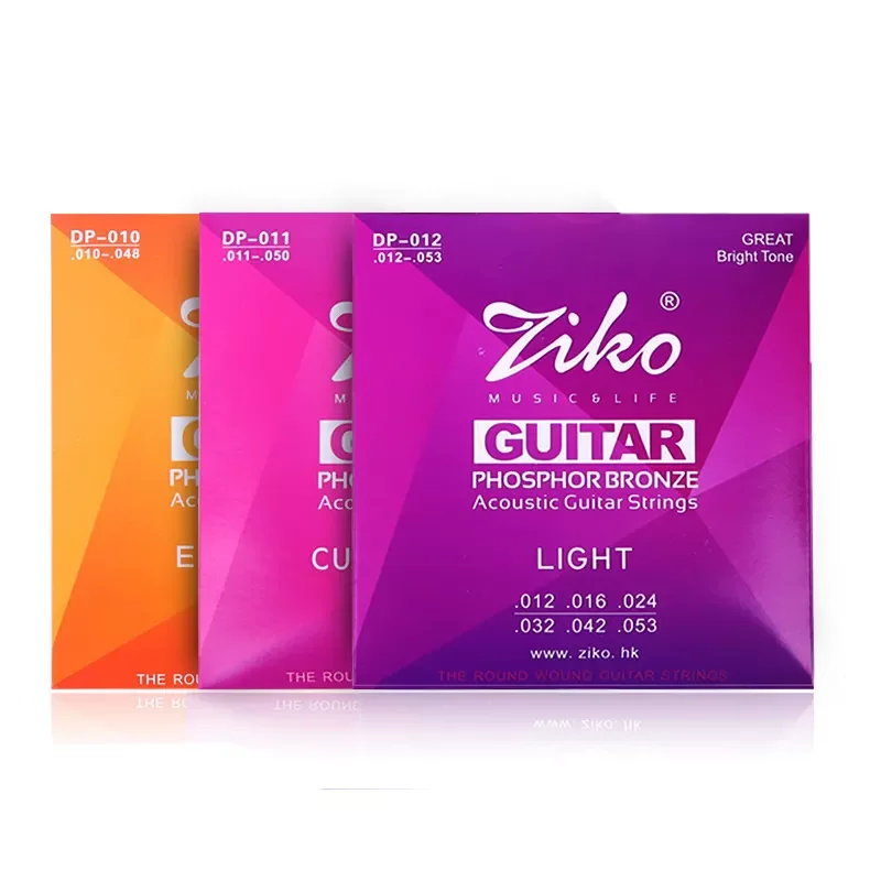 ZIKO  guitar string DP-010/011/012 Acoustic Guitar Brass Phosphor Bronze Strings Ziko Guitar Strings
