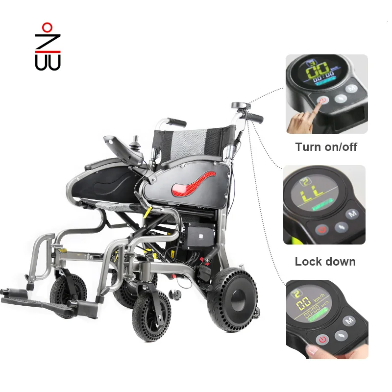 Портативная легкая электрическая инвалидная коляска smart drive motor
