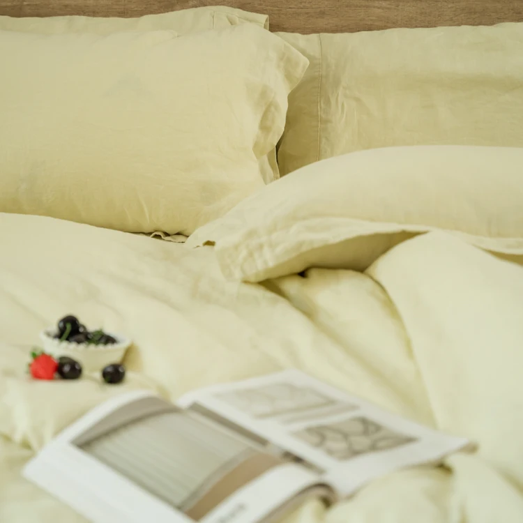 Bedding Set Luxury Flax Linen 100% Bedding Bed Sheet Certified French Linen Bedding