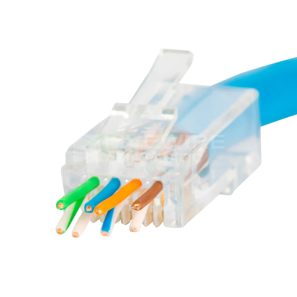 Cat6 RJ45 разъем проходит через UTP неэкранированный модульный