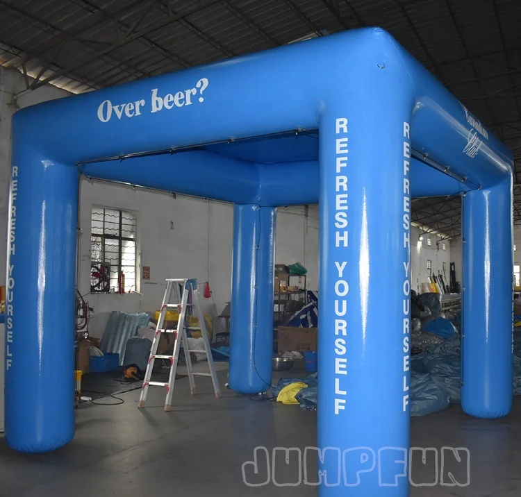 Airtight inflatable spray tunnel sports events customized inflatable water cooling tent 4x4 mist spray inflatable arch