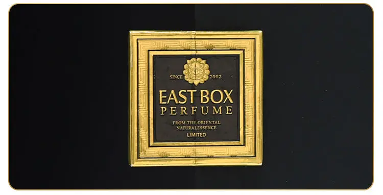 Eastbox Luxury High Quality Embossing Special Box Hard Cardboard Packaging Metallic Perfume Box With Insert