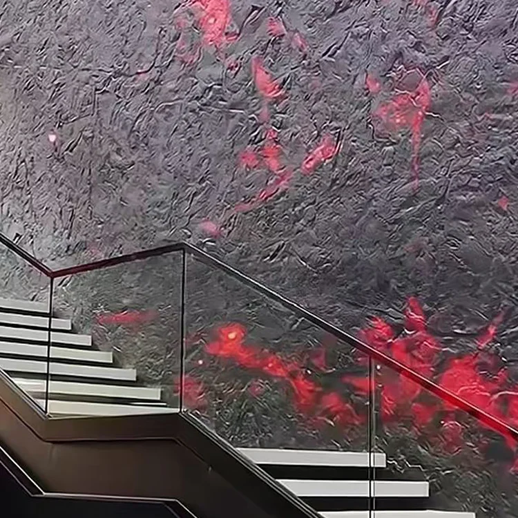 Полупрозрачные легкие 3D Искусственные камни для интерьера и экстерьера реалистичные текстуры декоративные каменные стены Frp панели украшения