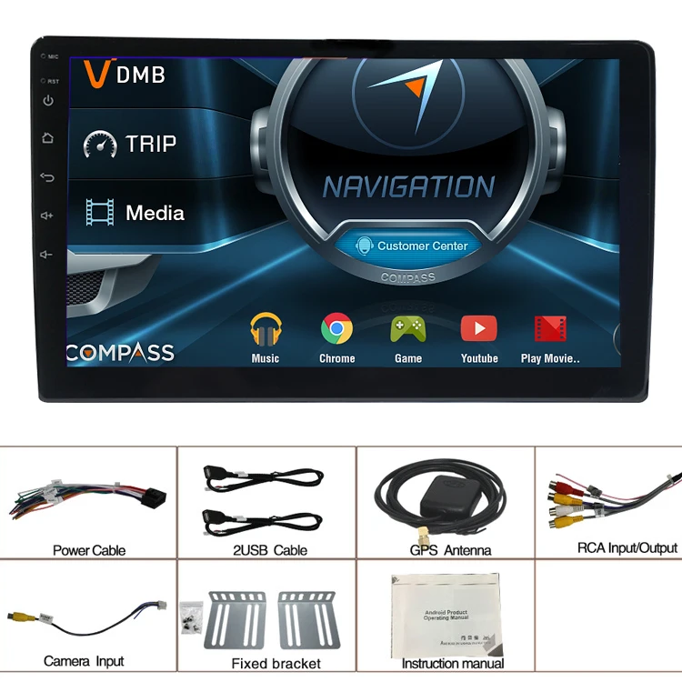 car radio android 9inch 2din Android 11 System car dvd player with blue tooth