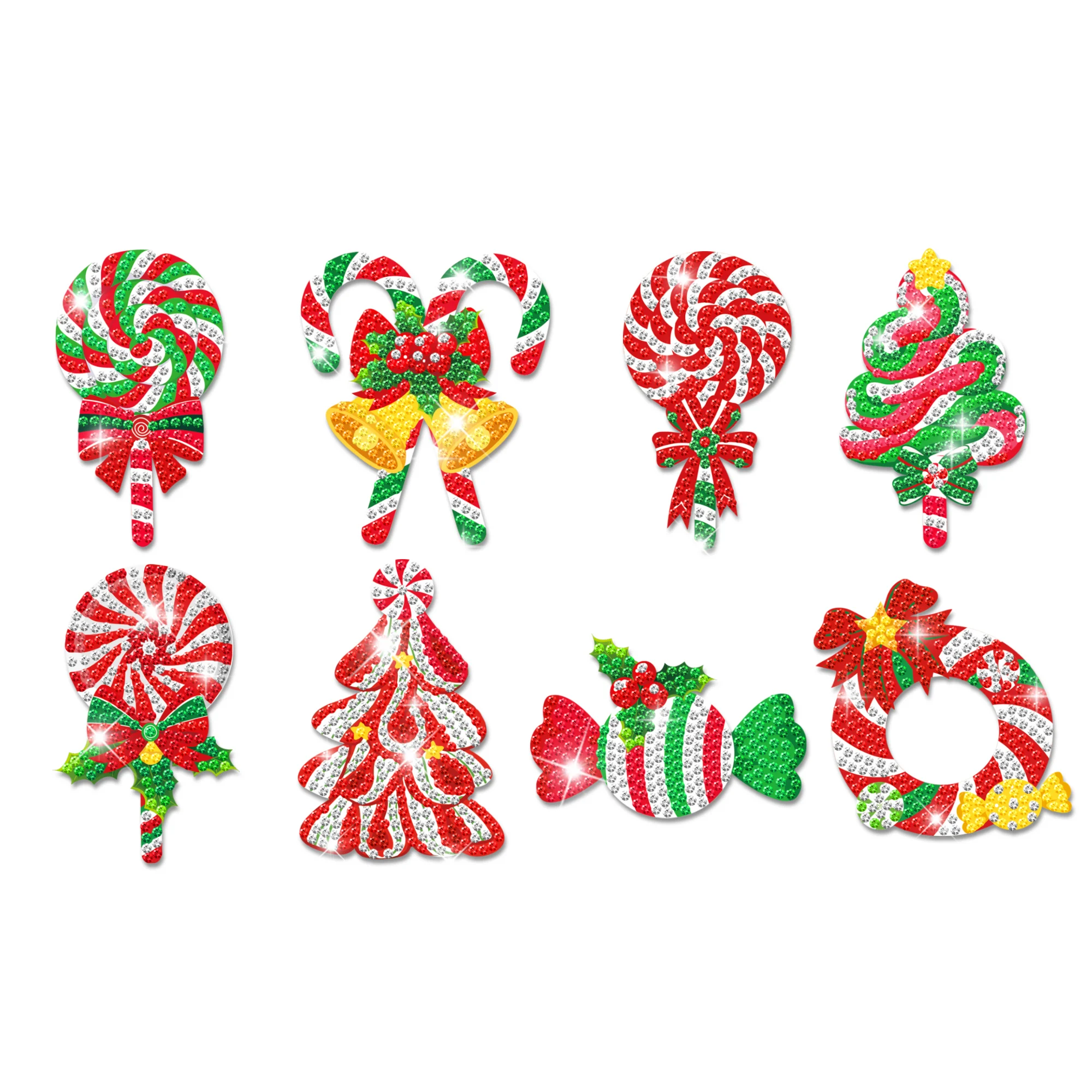 TB004 Christmas Candy Garden Diamonds Art Gem Art Crafts Creative Diamond Painting DIY Diamond Stickers for Kids Christmas Party