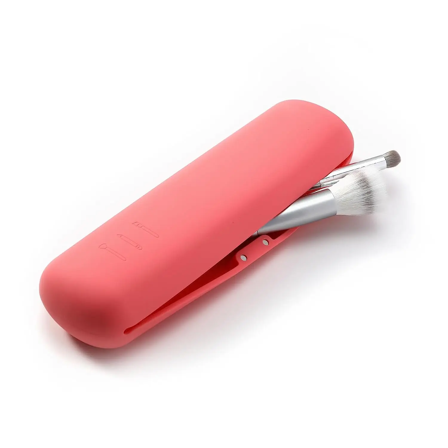 Hot Sale Soft and Elastic Thick and Not Easy to Break Organizer Holder Silicone Cosmetic Bag Makeup Brush Case