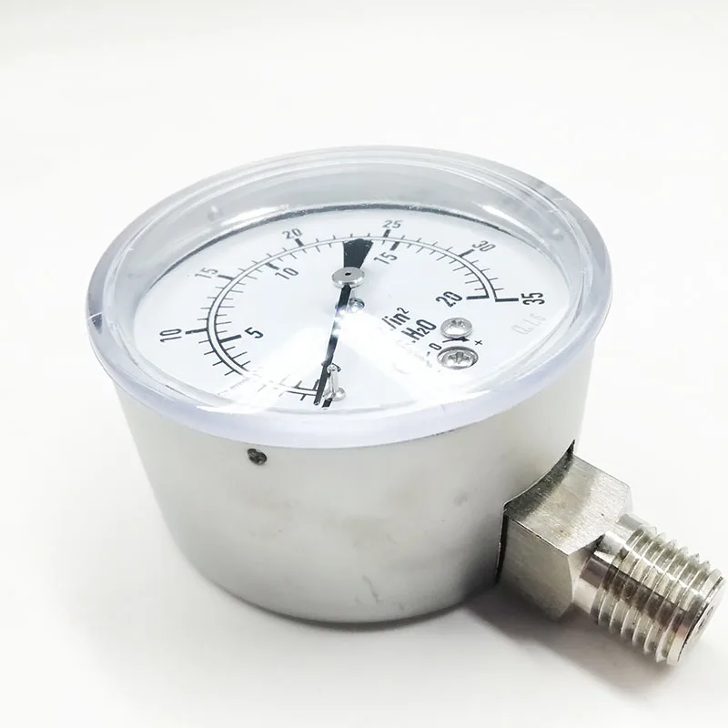 PGE20-2.5 Manometer Industry Stainless steel negative pressure mbar gauge digital pressure gauge