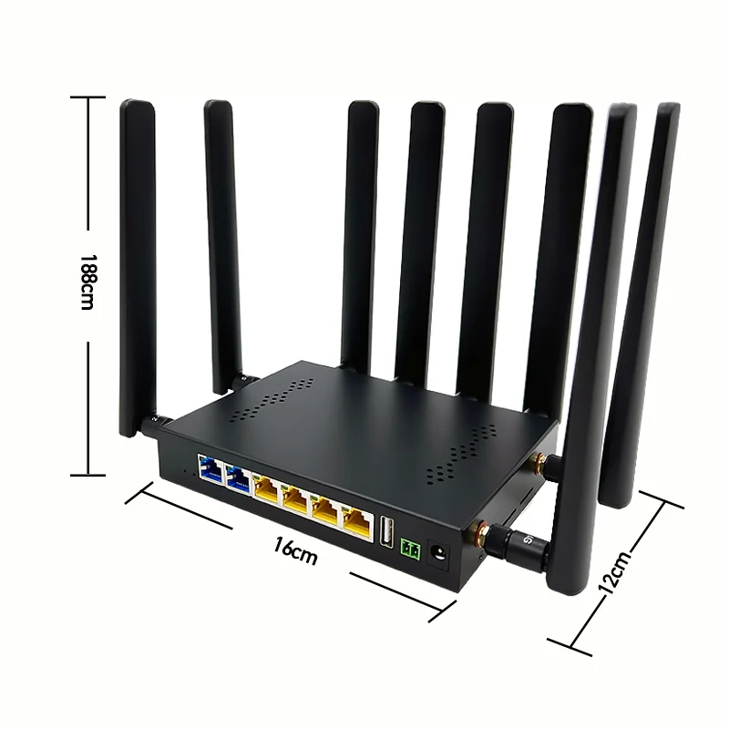 Openwrt 23.02 802.11ax 3000Mbps MT7981B Mobile WiFi 6 4g LTE 5g Router With Sim Card Slot