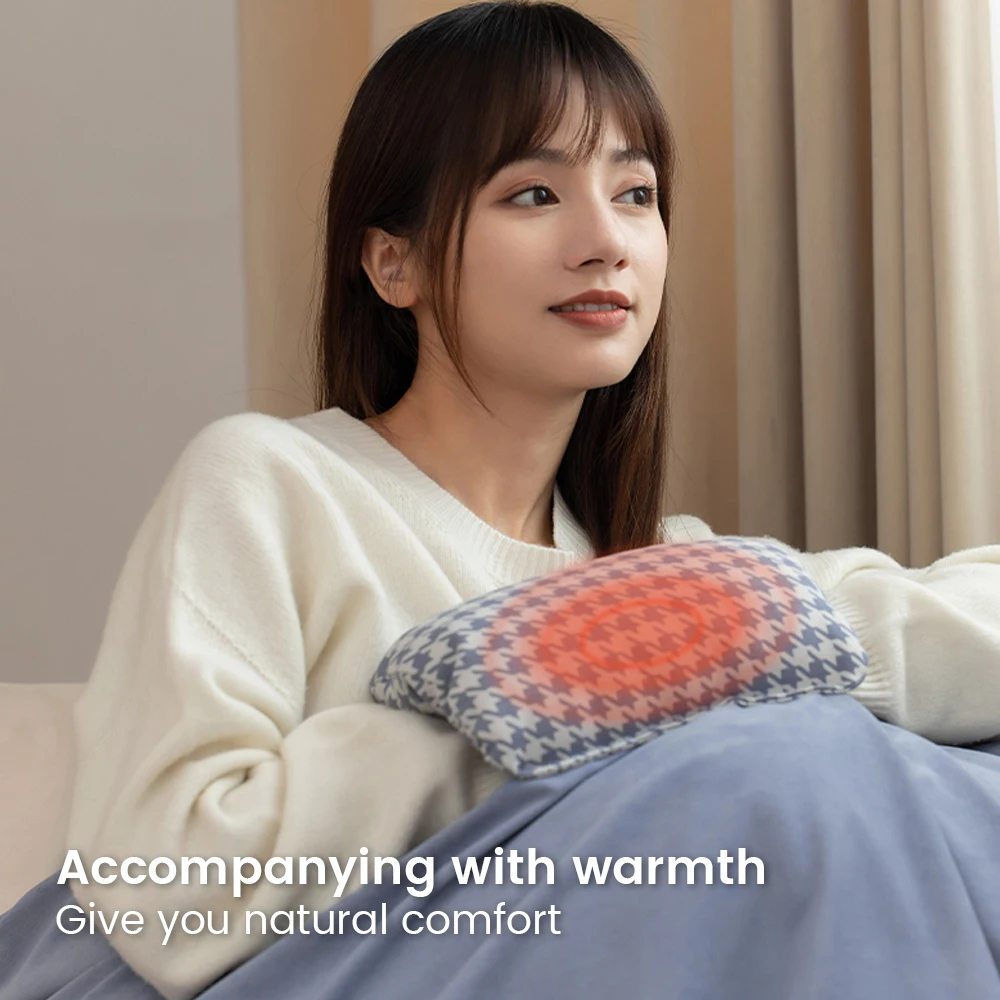 Three colors cordless portable usb heating shawl electric blanket heated electric blanket throw blanket household