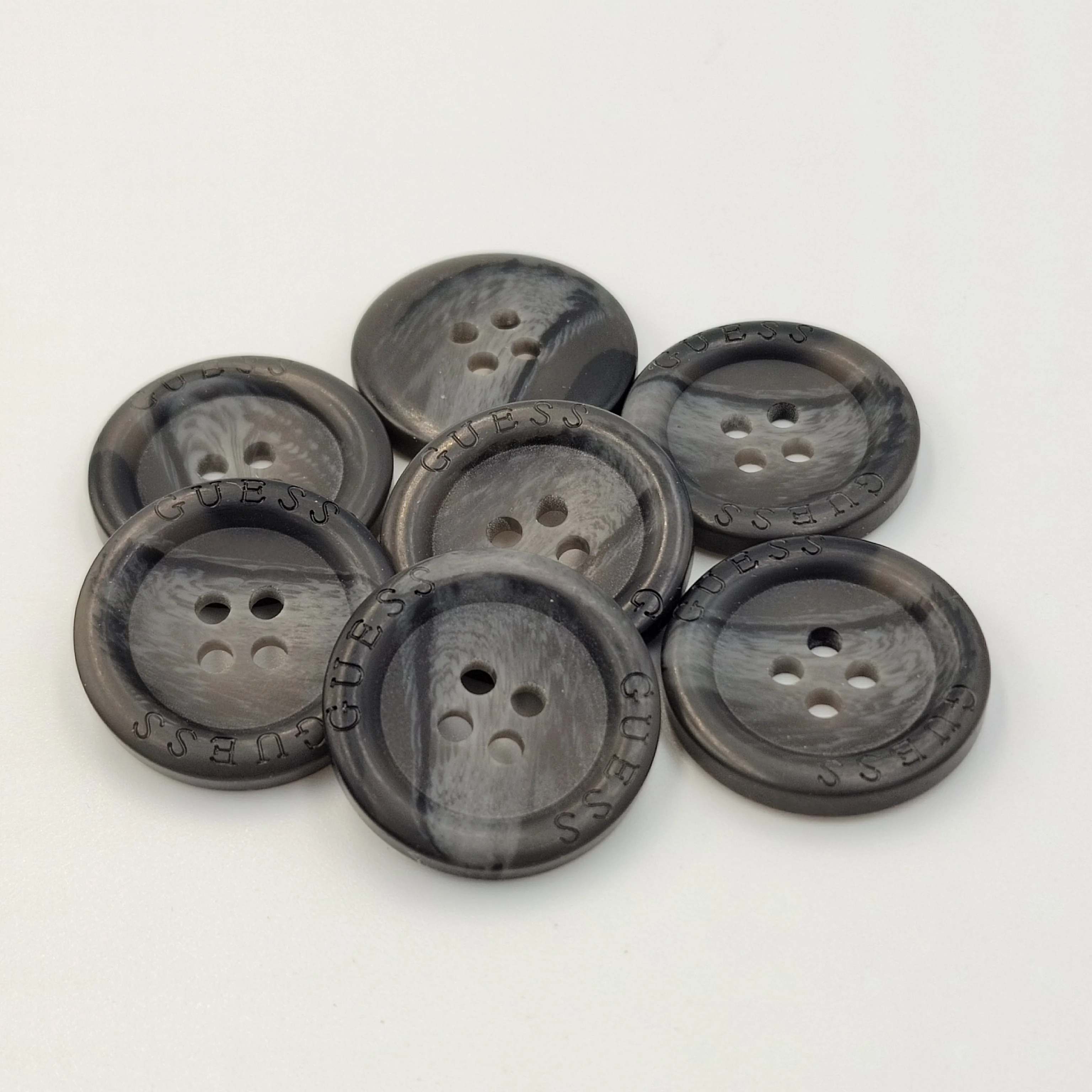 custom engraved logo brown european style horn plastic resin designer coat button for clothing/clothes