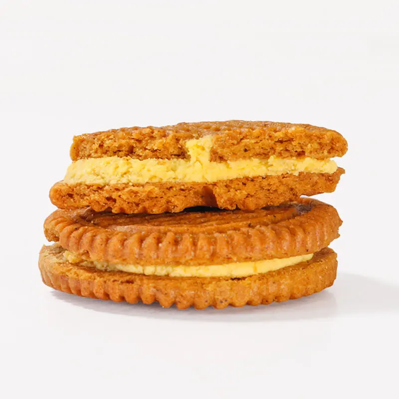 Factory OEM Vegan Biscuits Pumpkin Sugar Sandwiched Cookies