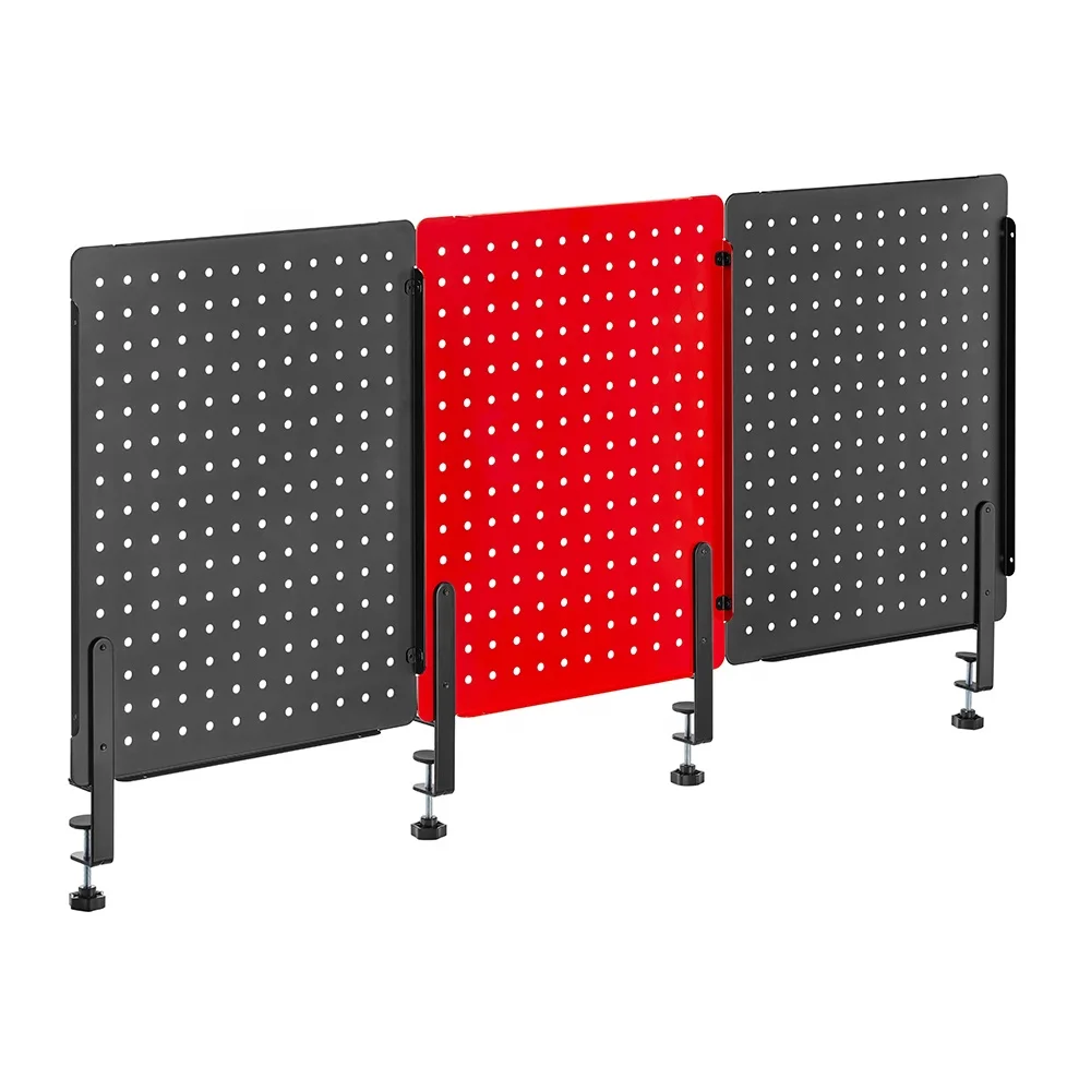 PB-003 тройной Металл игровой клавиатуры Pegboard организации настольное крепление на заказ Крючки Горячая продажа сталь колышек доска