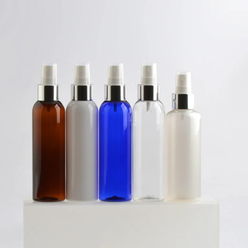 150ml milliliter round shoulder plastic bottle lotion is divided into spray bottle of flat shoulder anodized spray spray