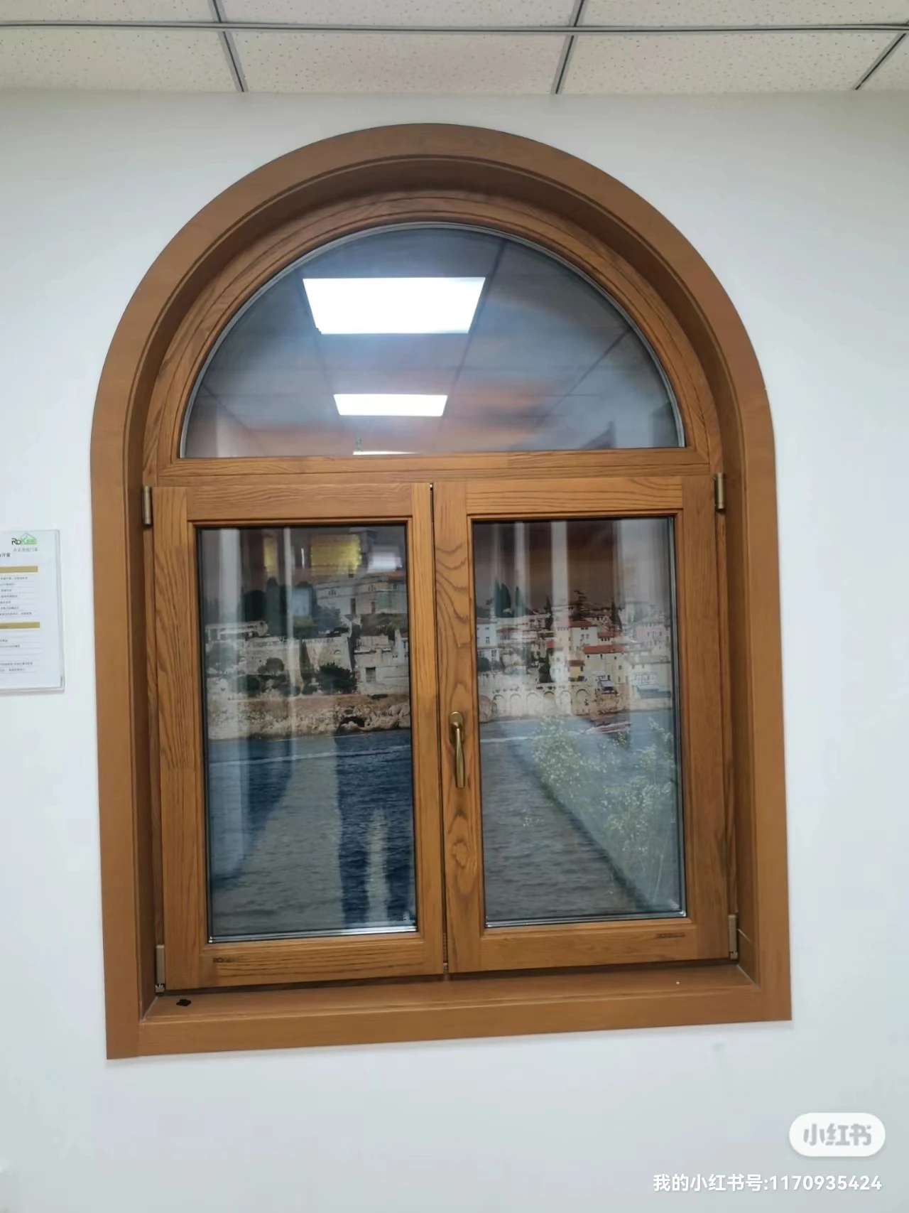 LongTai (Rokee) Modern Simple House Window Design Swing Glass Windows For House Impact Resistant French Wooden Casement Window