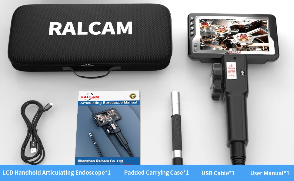Popular Ralcam 8.5Mm 2M camera Hd With 4.5Inch Ips Videoscope Industrial Borescope