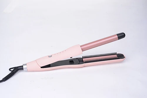 Профессиональные 3-дюймовый Резина чувствовать себя утюжок для волос щипцы для завивки волос с зубцы расчески для палочки Быстрый Подогрев волосы щипцы для завивки волос Электрический