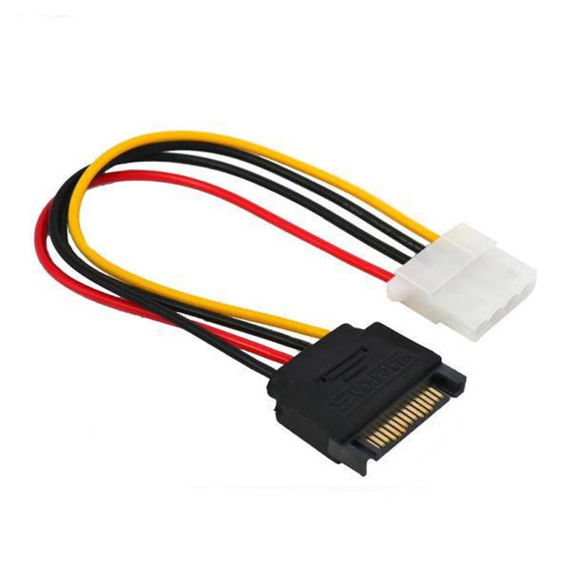 15 Pin SATA мужской Molex на IDE/SATA силовой кабель 4 Pin Женский адаптер кабель-удлинитель