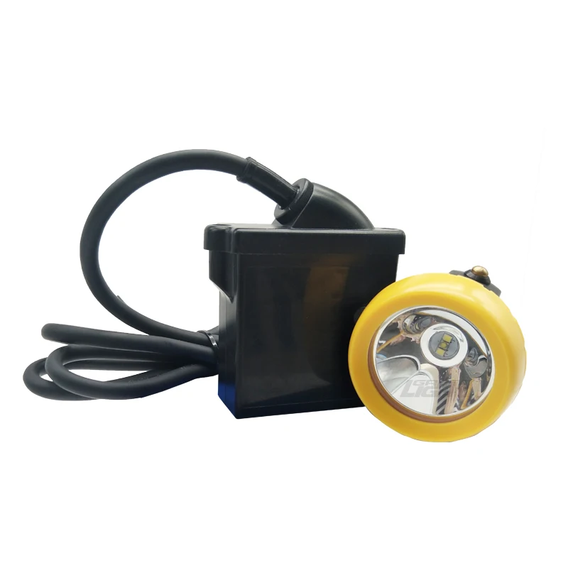 Kl5lm Strong 12000 Lux Mining Cap Lamp, 18 hours Long Duration Miner Corded Lamps, Underground Led Headlamps Industrial