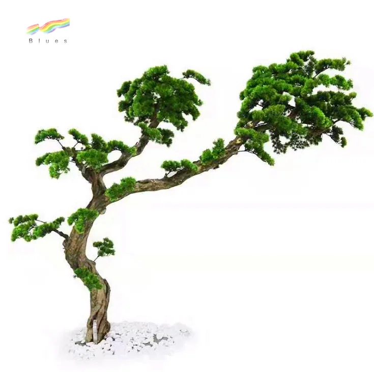 Wholesale high quality hot sale fiberglass artificial pine tree for home wedding office hotel restaurant decoration