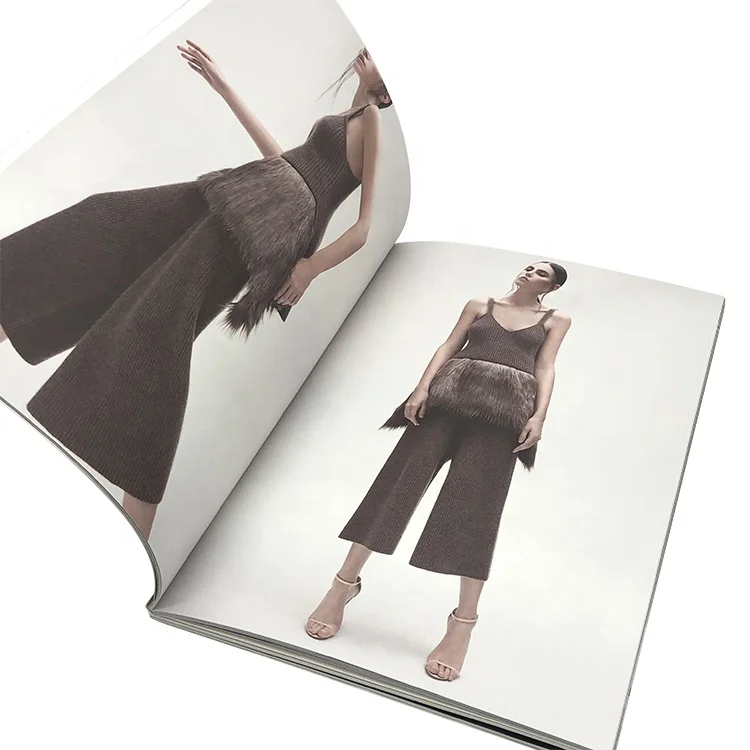 
 Custom High Quality Soft Cover Perfic Binding Full Color Gloss Magazine Printing  