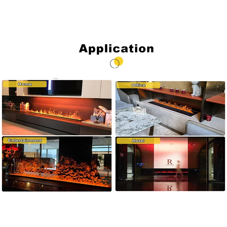 Ningbo Manufacturer Wholesale 60*10*20 cm Home Furniture Led Fireplace Heater Decorative  Electric TV Table Modern Fireplace