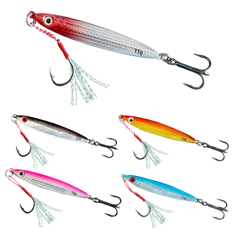 10g 15g 20g 30g 40g Shore Casting Saltwater Fishing Jig Lure Micro Bionic Lead Metal Jig