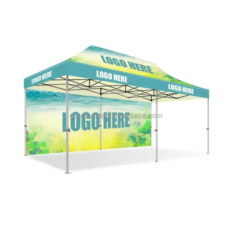 Goodluck 6x6 folding marquee gazebo canopy trade show canopy tent custom tent with logo 10 x 10 pop up tent