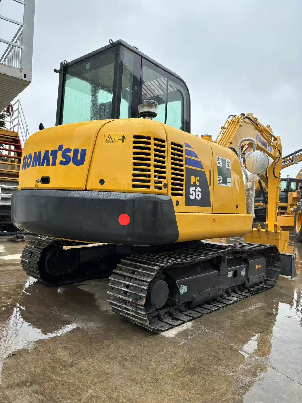 Used k-omatsu japan PC56-7 chain excavator, mini excavator PC35MR PC45 PC55MR-2 for sale