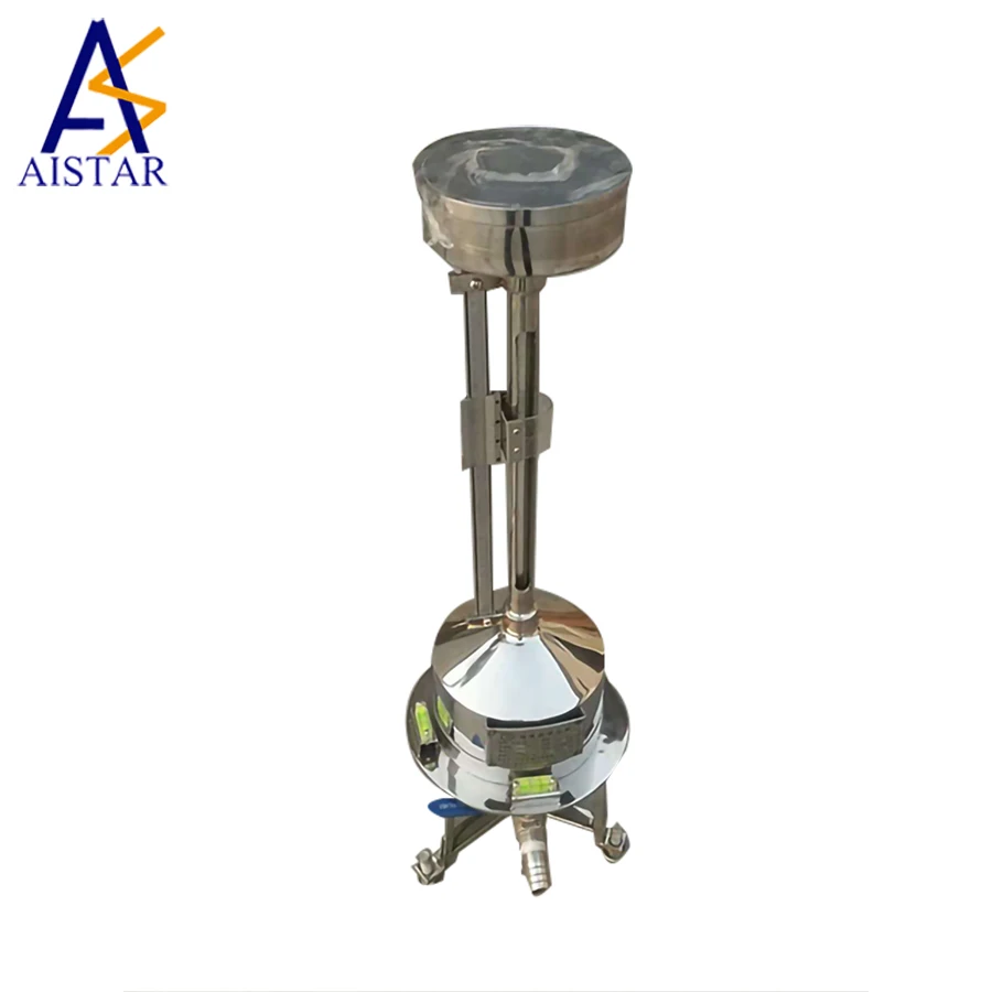 5L Aistar  Prover Tank with Holder Typically Used in A Metrology Laboratory Environment