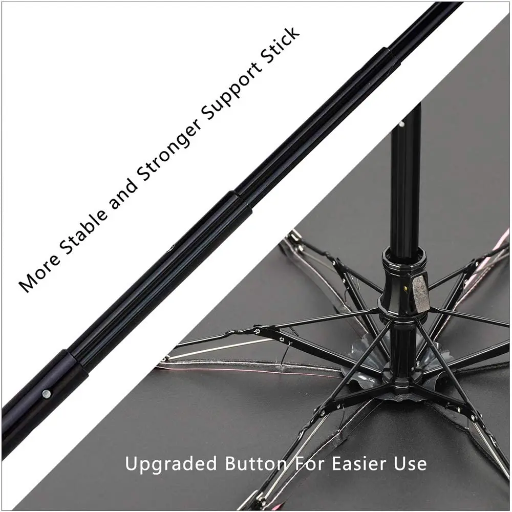 Ovida best quality wind proof compact small pocket size portable 5 fold mini capsule umbrella