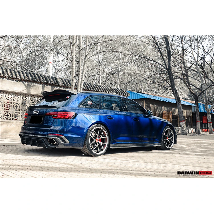  DarwinPRO BKSS стильный задний диффузор из углеродного волокна с зазорами для Audi RS4