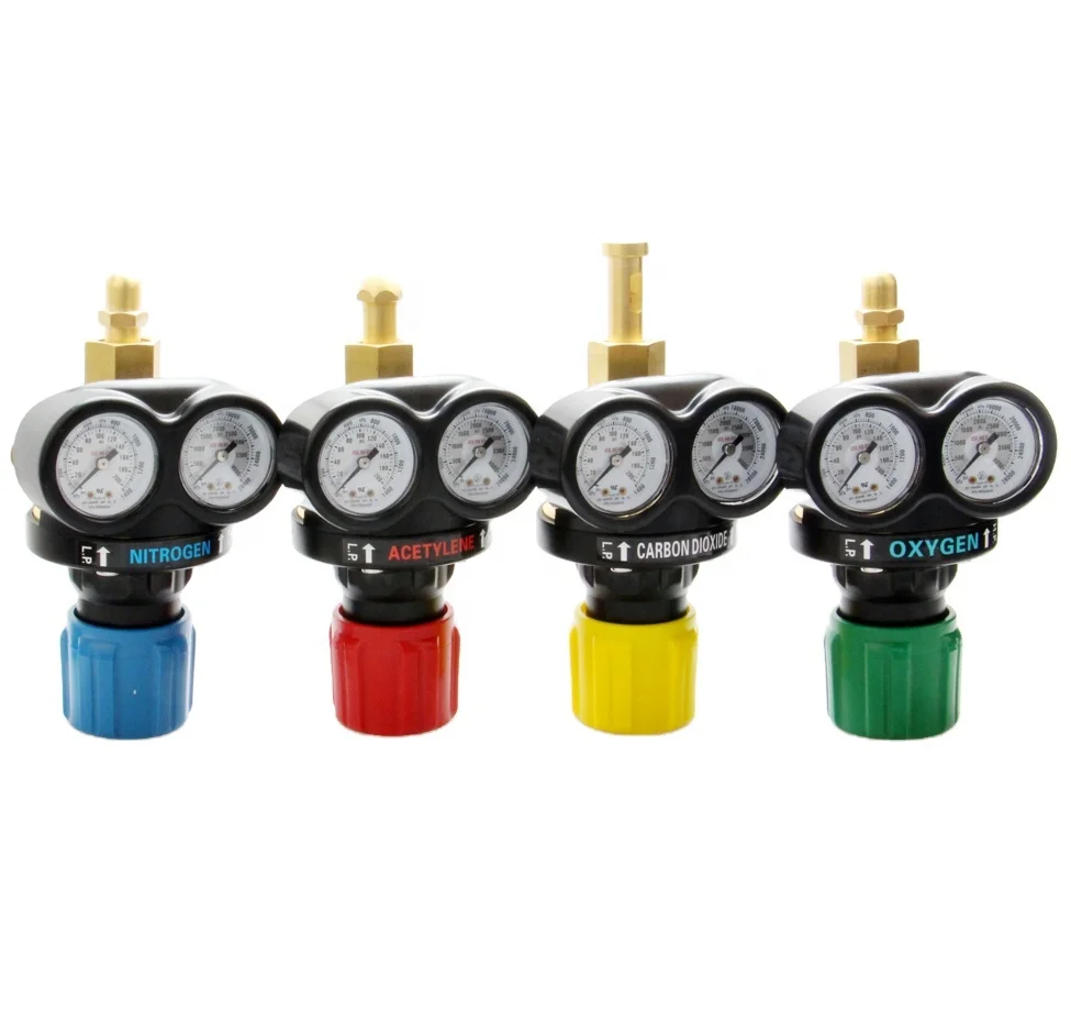 Hot sale American style industrial use type high pressure reducer medical oxygen regulator for cylinder pressure
