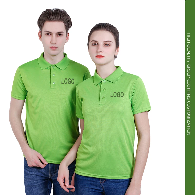 Comfortable fabric Quick-drying Short Sleeves Custom T Shirts For Men Women Cotton Polo Shirts With Custom Logo