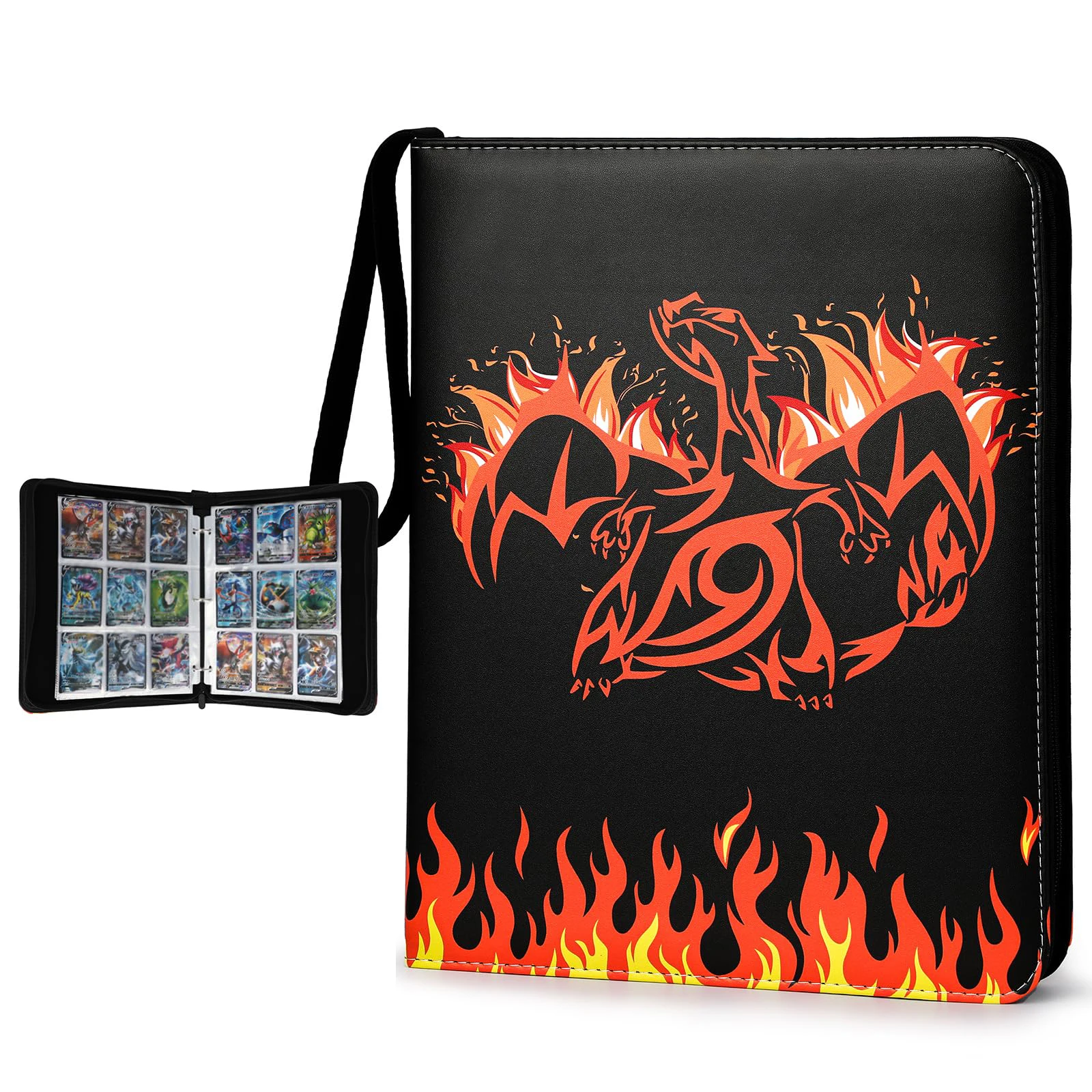 custom logo PU leather 2024 9 pocket poke mon tcg mtg sport hockey baseball football soccer collectible trading card book albums