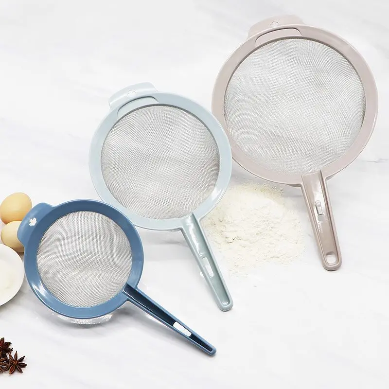 Accessories Tools Fine Mesh Strainers Set of 3 Plastic Strainer Graduated Sizes Strainer Wire Sieve for Kitchen