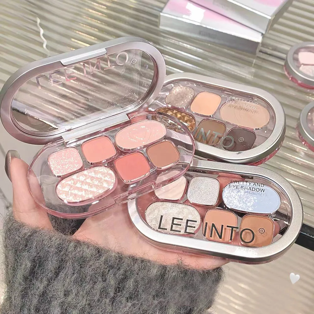 High Quality 6 Colors Makeup Eyeshadow High Pigment Cruelty Free LEEINTO Matte Nude Custom Eyeshadow