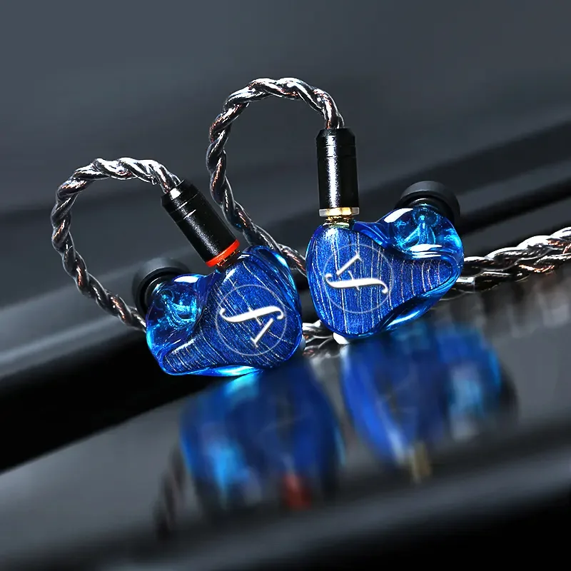 OFC 7 core 3.5mm MMCX or 2PIN Connector Resin in-Ear Monitor Headphones for Singers Drummers Musicians